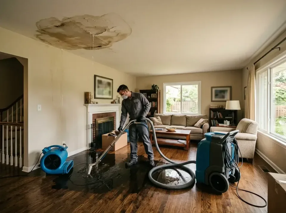 attic-pipe-burst-ceiling-drip-008 — frequently asked questions, Water Damage Restoration & Carpet Care in Tiffin, IA